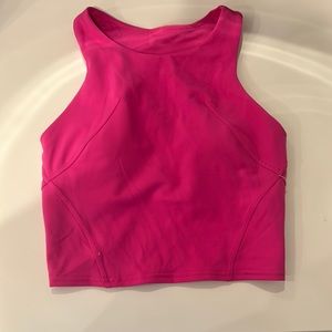 lululemon wunder train racerback tank top - sonic pink - size 0 - worn once